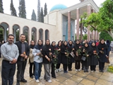 بازدید کارکنان مرکز آموزشی درمانی شهید دستغیب از آرامگاه سعدی همزمان با روز بزرگداشت این شاعر بزرگ