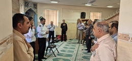 برگزاری آئین زیارت عاشورا به مناسبت اربعین حسینی در مرکز آموزشی درمانی شهید آیت الله دستغیب